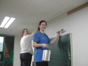 Robyn and Laura Painting