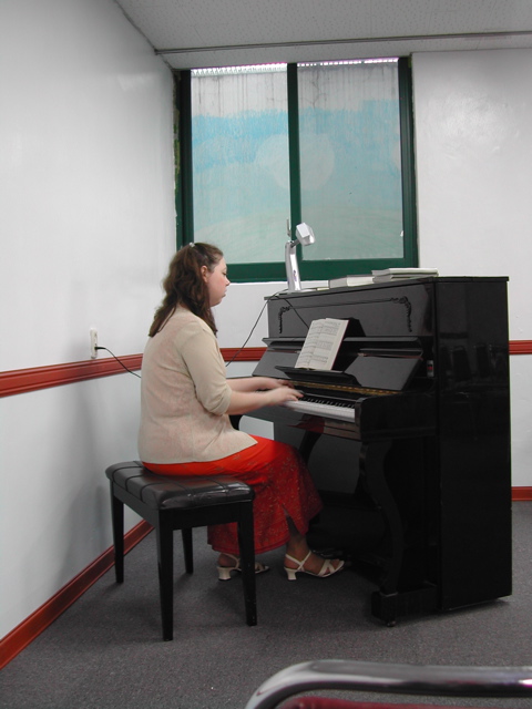 Laura at the piano