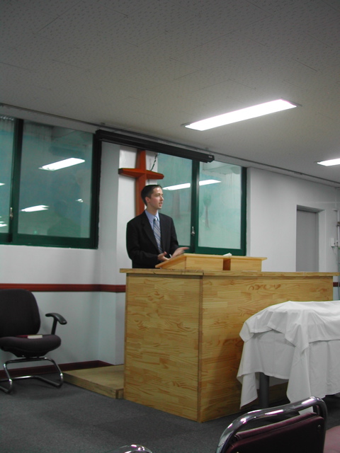 Josh teaching Sunday School 