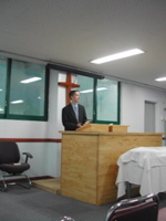 Josh teaching Sunday School 