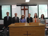 The mission team "choir"