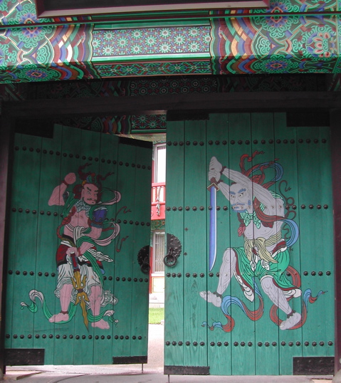 Gates to a Buddhist temple