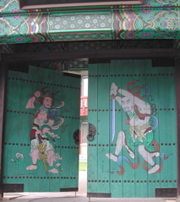 Gates to a Buddhist temple
