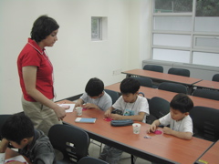 Crafts at day camp